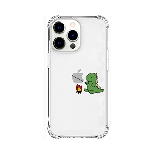 AKAN AKAN ソフトタフケース for iPhone 13 Pro たき火 グリーン AK21002i13P