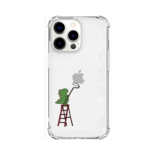 AKAN AKAN ソフトタフケース for iPhone 13 Pro ペインティング グリーン AK21000i13P