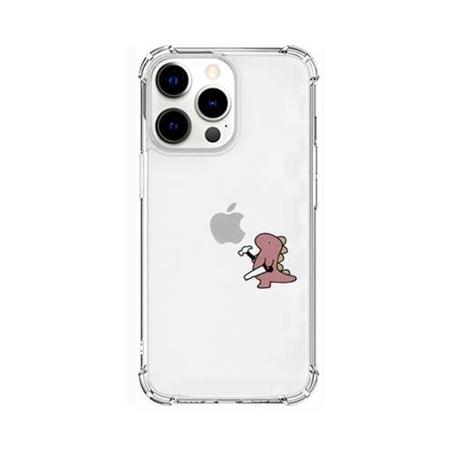AKAN AKAN ソフトタフケース for iPhone 13 Pro おしごとザウルス―日曜大工 ピンク AK20997i13P