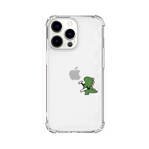 AKAN AKAN ソフトタフケース for iPhone 13 Pro おしごとザウルス―日曜大工 グリーン AK20996i13P