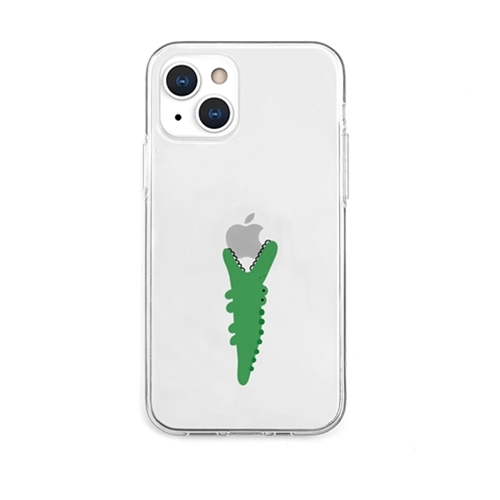 AKAN AKAN ソフトクリアケース for iPhone 13 ワニ AK20983i13