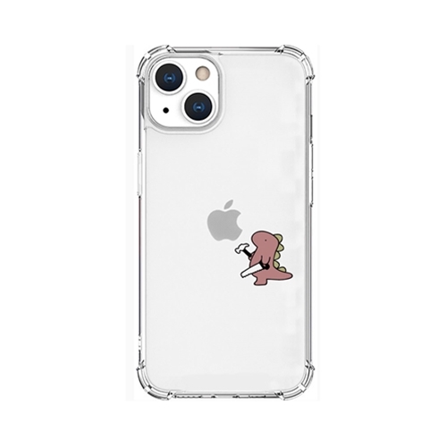 AKAN AKAN ソフトタフケース for iPhone 13 おしごとザウルス―日曜大工 ピンク AK20970i13