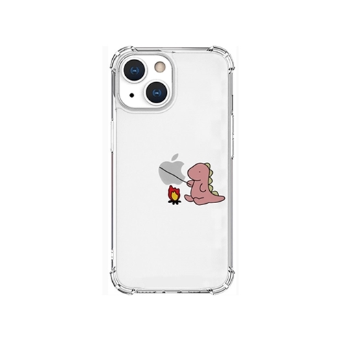 AKAN AKAN ソフトタフケース for iPhone 13 mini たき火 ピンク AK20949i13MN