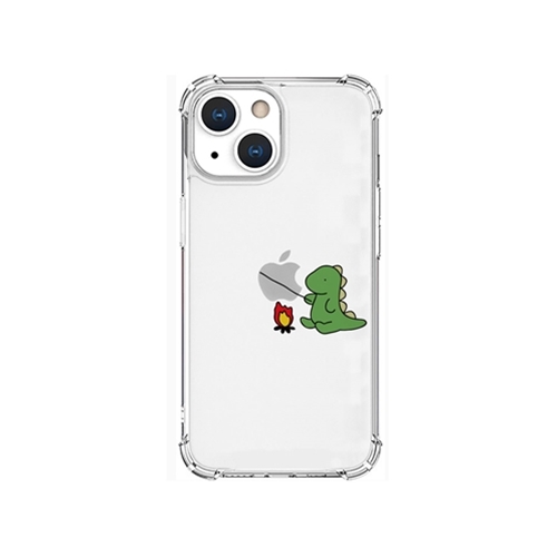 AKAN AKAN ソフトタフケース for iPhone 13 mini たき火 グリーン AK20948i13MN