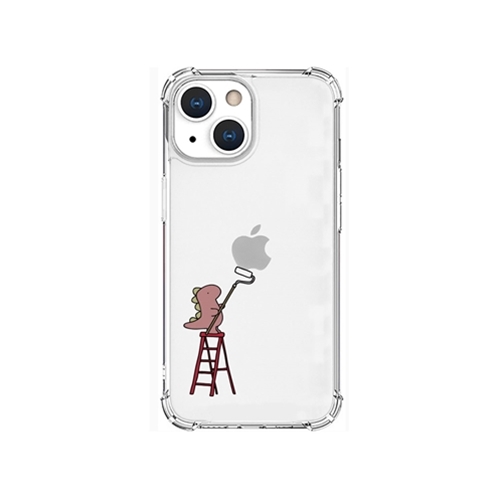 AKAN AKAN ソフトタフケース for iPhone 13 mini ペインティング ピンク AK20947i13MN
