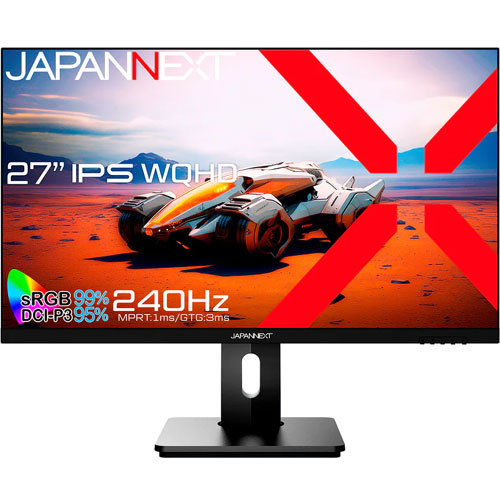 JAPANNEXT JN-27IPS240WQHDR-HSP [ゲーミングディスプレイ 27型/2560×1440/ブラック]