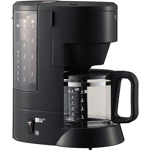 象印 EC-MA60-BA [コーヒーメーカー ブラック 珈琲通 810ml コーヒーカップ6杯]