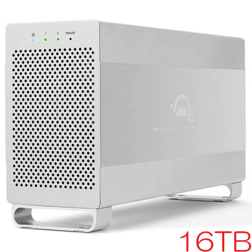 OWC OWCMED3ER7T16.0 [16TB (2 x 8TB) USB外付HDD Mercury Elite Pro Dual USB 3.1 / eSATA接続 3年保証]