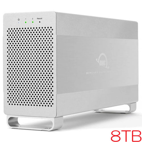 OWC OWCMED3ER7T08.0 [8TB (2 x 4TB) USB外付HDD Mercury Elite Pro Dual USB 3.1 / eSATA接続 3年保証]