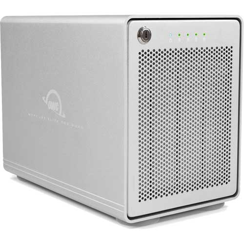 OWC OWCMEQCTJB000 [4ベイ HDDケース Mercury Elite Pro Quad USB 3.2 Gen 2 Type-C 1年保証]