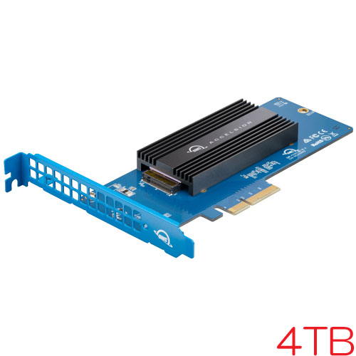 OWC OWCSACL1M04 [4TB OWC Accelsior 1M2 NVMe M.2 SSD to PCIe 4.0 Expansion Card 5年保証]