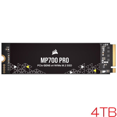 コルセア CSSD-F4000GBMP700PNH [4TB SSD MP700 PRO M.2(2280) NVMe PCIe Gen 5.0 x4 3D TLC 3000TBW 5年保証]