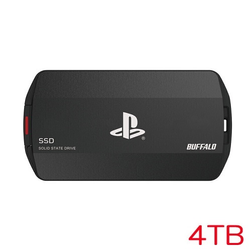 バッファロー SSD-PHO4.0U3-B [PS5公式ライセンス ポータブルSSD 高速 4TB ブラック]