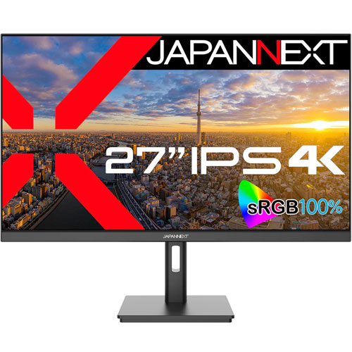 JAPANNEXT JN-IPS2709UHDR [液晶ディスプレイ 27型/3840×2160/ブラック]