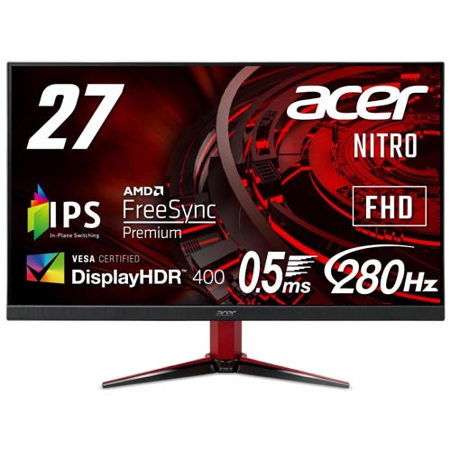 エイサー NITRO VG271Zbmiipx [27型ワイド液晶ディスプレイ/1920×1080/HDMI、DisplayPort/IPS]