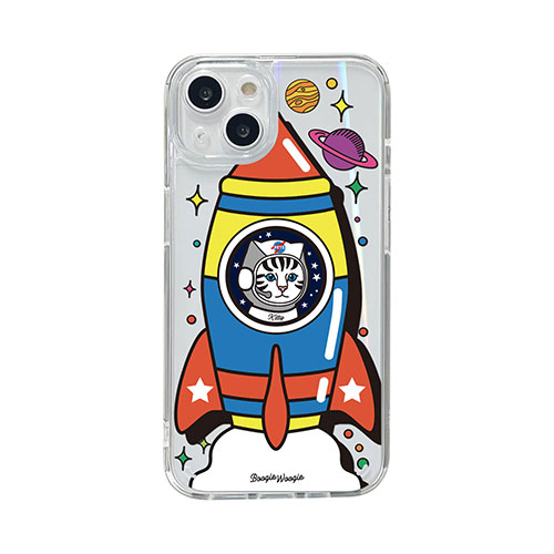 BOOGIE WOOGIE BW21999i13 [ブギウギ オーロラケース for iPhone 13 Kitty Rocket]