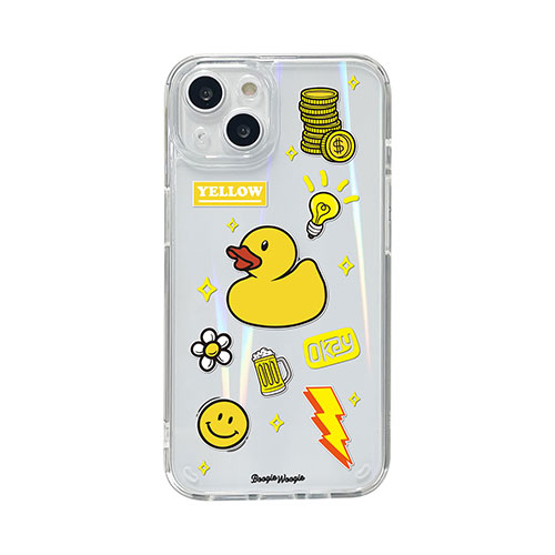 BOOGIE WOOGIE BW22001i13YL [ブギウギ オーロラケース for iPhone 13 Yellow]
