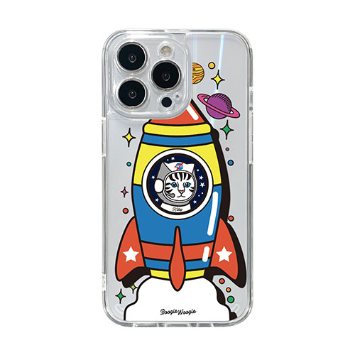 BOOGIE WOOGIE BW22007i13P [ブギウギ オーロラケース for iPhone 13 Pro Kitty Rocket]