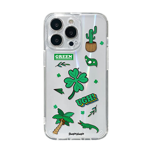 BOOGIE WOOGIE BW22010i13PGN [ブギウギ オーロラケース for iPhone 13 Pro Green]