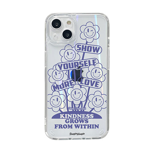 BOOGIE WOOGIE BW24103i14 [オーロラケース for iPhone 14 Very Peri 背面カバー型]