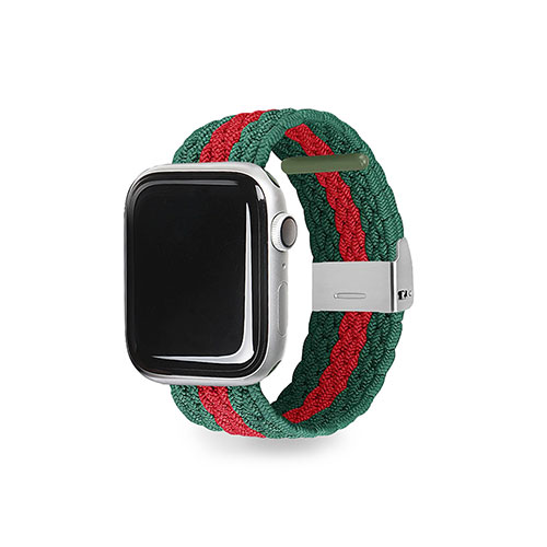 EGARDEN EGD23114AW [LOOP BAND for Apple Watch 41/40/38mm グリーン&レッド]