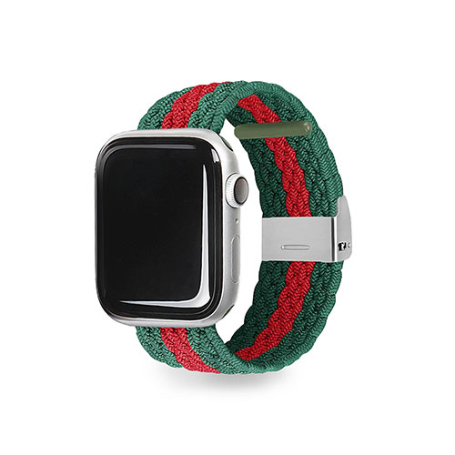 EGARDEN EGD23119AW [LOOP BAND for Apple Watch 45/44/42mm グリーン&レッド]
