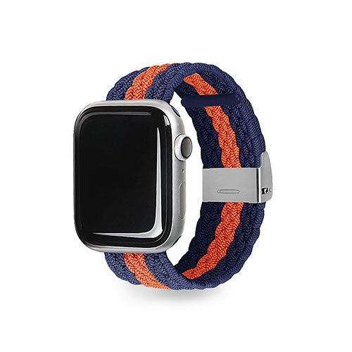 EGARDEN EGD23120AW [LOOP BAND for Apple Watch 45/44/42mm ネイビー&オレンジ]