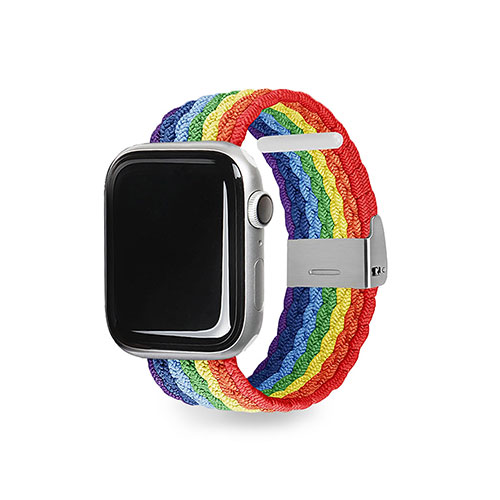 EGARDEN EGD23121AW [LOOP BAND for Apple Watch 45/44/42mm レインボーストライプ]