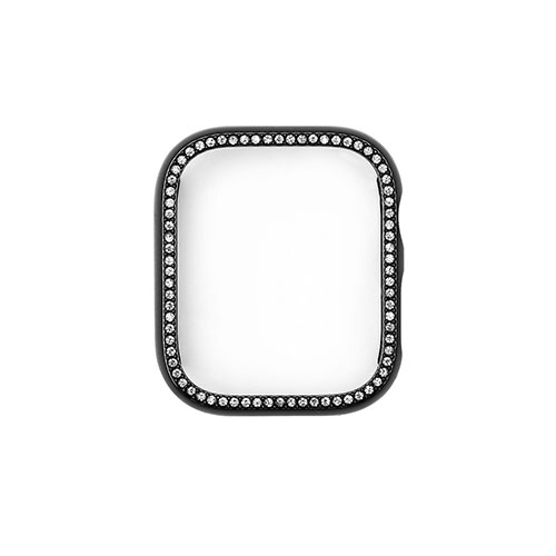 WEARPLANET WP23111AWBK [ラインストーンケース for Apple Watch 41mm ブラック]