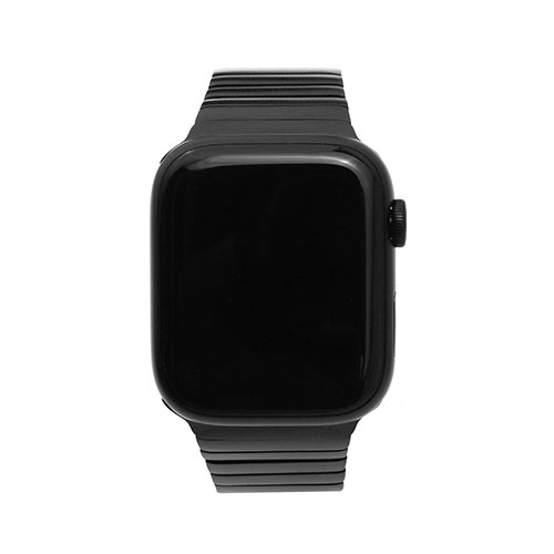 WEARPLANET WP23136AW [プレミアムメタルバンド for Apple Watch 45/44/42mm ブラック]