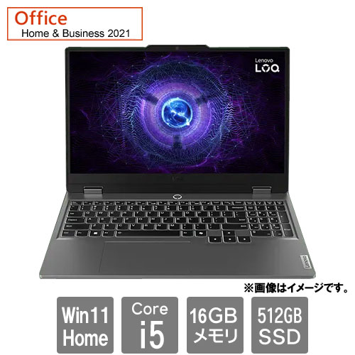 レノボ・ジャパン 83DV0075JP [Lenovo LOQ 15IRX9(Core i5-13450HX 16GB SSD512GB 15.6FHD Win11Home64 365Basic+H&B2021)]