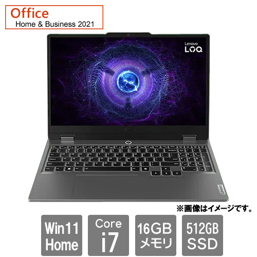 83DV0076JP [Lenovo LOQ 15IRX9(i7-13650HX 16GB SSD512GB 15.6FHD RTX4050 Win11Home 365Basic+H&B2021)]