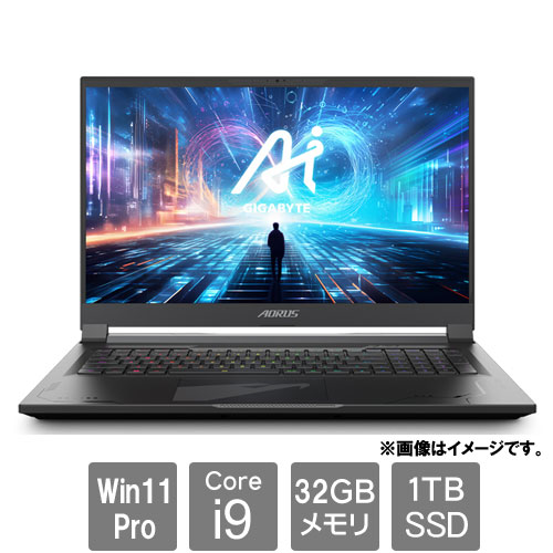 GIGABYTE(ノートPC) AORUS 17X AXG-64JP664JP [AORUS 17X (i9-14900HX 32GB SSD1TB 17.3 QHD RTX4080 Win11Pro 日本語キー)]