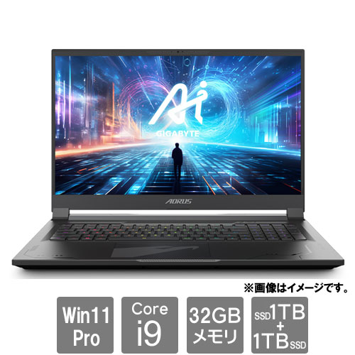 GIGABYTE(ノートPC) AORUS 17X AZG-65JP665JP [AORUS 17X (i9-14900HX 32GB SSD2TB 17.3 QHD RTX4090 Win11Pro 日本語キー)]