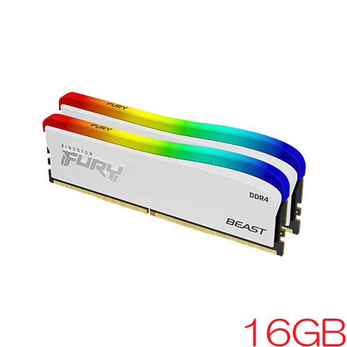 キングストン KF436C17BWAK2/16 [16GB kit (8GBx2) FURY Beast RGB SE DDR4-3600 1Rx8 CL17-21-21 1.35V XMP]