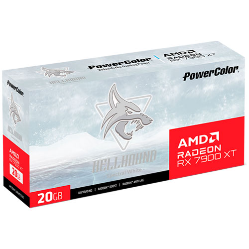 AMD RADEON RX7900XT Powercolor ホワイト PowerColor AMD Radeon RX 7900 XT Hellhound Spectral White