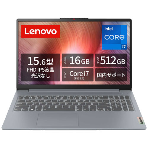 レノボ・ジャパン 83EM009HJP [Lenovo IdeaPad Slim 3i Gen 8 (i7-13620H 16GB SSD512 W11H 15.6 2年保証 Grey)]