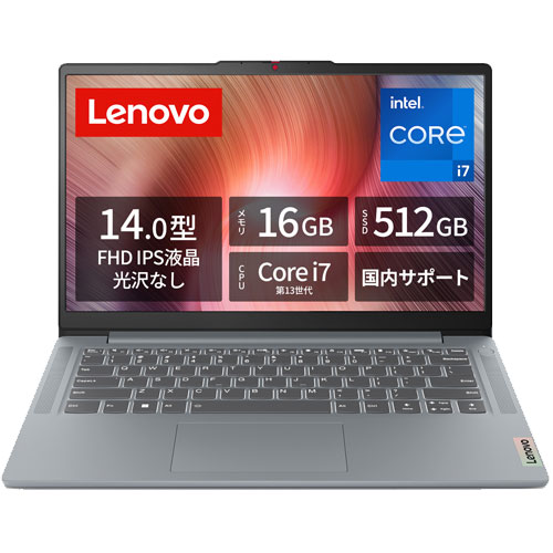 レノボ・ジャパン 83EL003DJP [Lenovo IdeaPad Slim 3i Gen 8 (i7-13620H 16GB 512GB Win11Home 14.0 2年保証 Grey)]