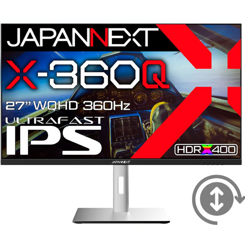 JAPANNEXT JN-27IPS360WQHDR-HSP [ゲーミングディスプレイ 27型/2560×1440/ブラック]