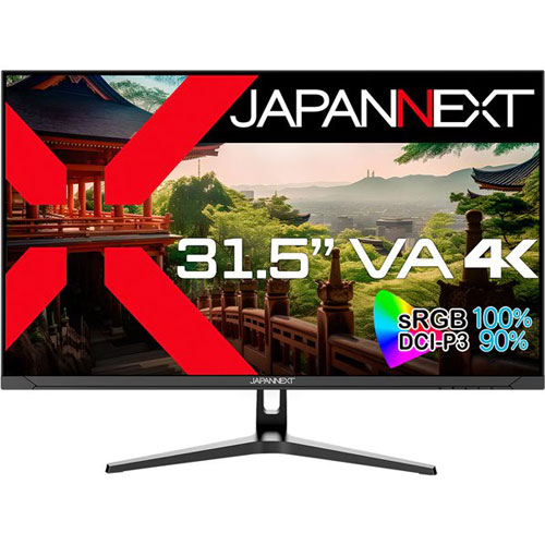 JAPANNEXT JN-V3152UHDR [液晶ディスプレイ 31.5型/3840×2160/ブラック]