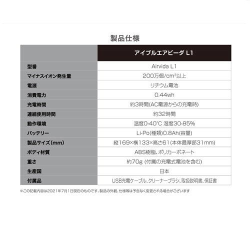ibleAirvida Le1W_画像9
