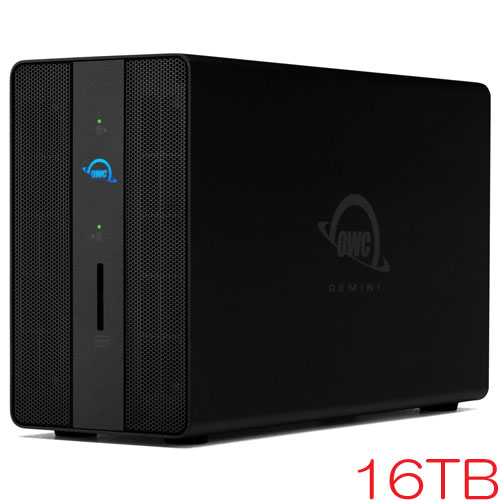 OWC OWCTB3GM000H16 [16TB (2 x 8TB) Thunderbolt 3 Dock付 外付HDD OWC Gemini Thunderbolt 3接続 3年保証]