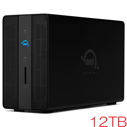 OWC OWCTB3GMA6X12 [12TB (6 x 2TB) Thunderbolt 3 Dock付 外付SSD OWC Gemini Ultra X6 3年保証]