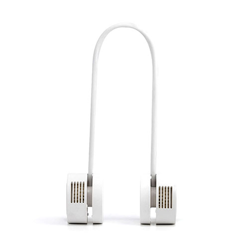 DANSOON DSN23087WH [Neck Band Fan Rolling ポータブル扇風機 オフホワイト]