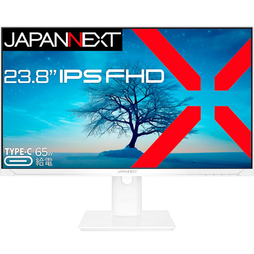 JAPANNEXT JN-IPS2381FHDR-C65W-HSP-W [液晶ディスプレイ 23.8型/1920×1080/ホワイト]