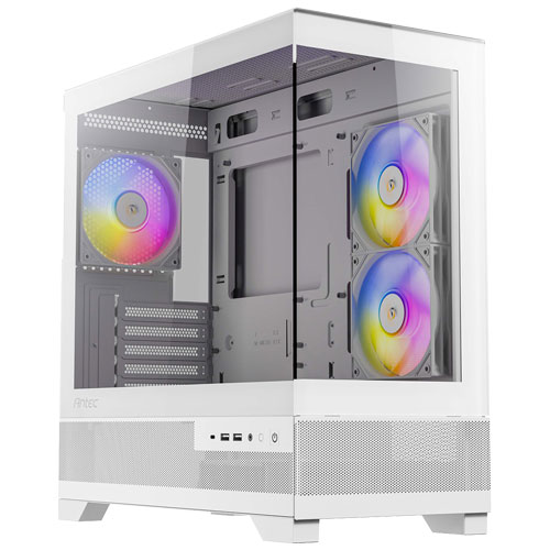 ANTEC CX500M RGB White [Micro-ATX ミドルタワーケース CX500M RGB WHITE ピラーレス式]