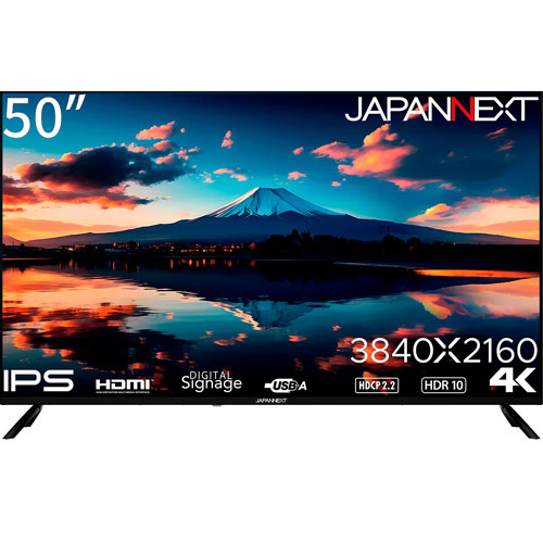 JAPANNEXT JN-IPS50UHDR-U [液晶ディスプレイ 50型/3840×2160/ブラック]