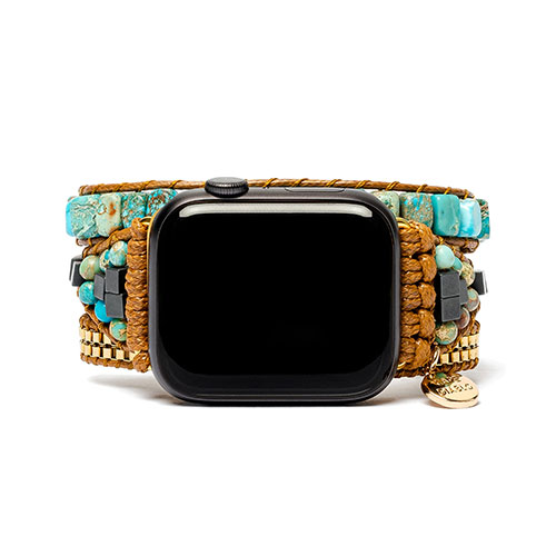 CAPE DIABLO CD23474AW [Apple Watch用バンド ターコイズエナジー for Apple Watch 38-45mm Mサイズ]