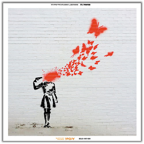 Digital Oasis Visual Sonic アートパネルBluetoothスピーカー Banksy [BDLD-1907-009]