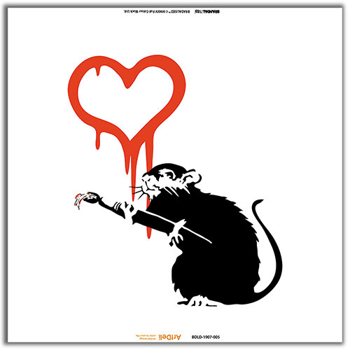 Digital Oasis Visual Sonic アートパネルBluetoothスピーカー Banksy [BDLD-1907-005]